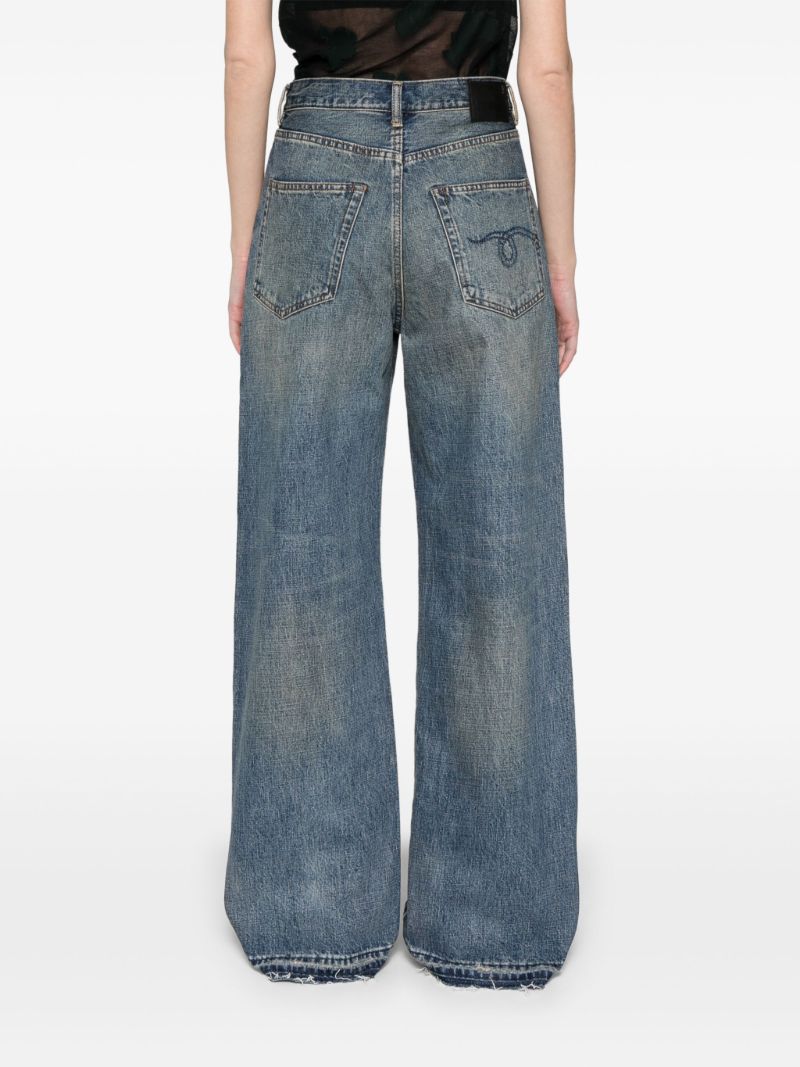 Blue D'arcy Wide-leg Jeans