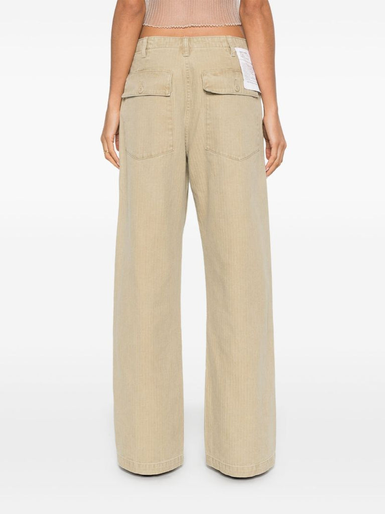 Wide-leg Utility Trousers