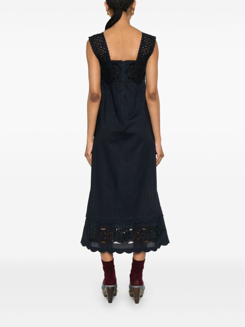 Blue Paloma Cotton Midi Dress