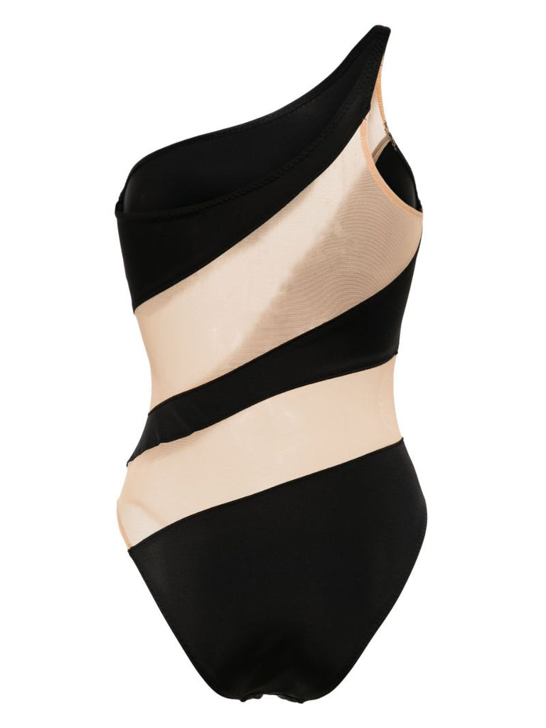 Black Snake Mesh Swimsuit