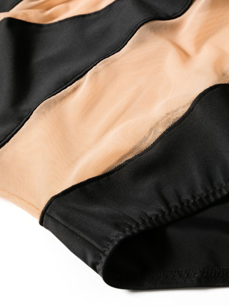 Black Snake Mesh Swimsuit
