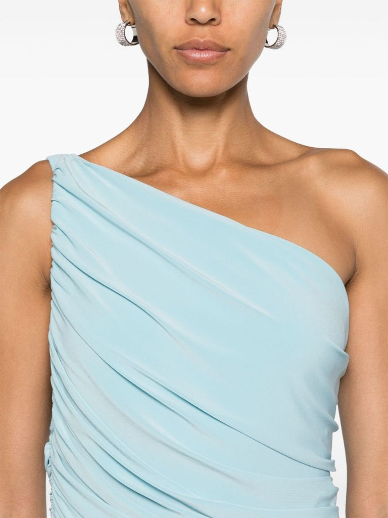 Blue Diana Ruched Gown