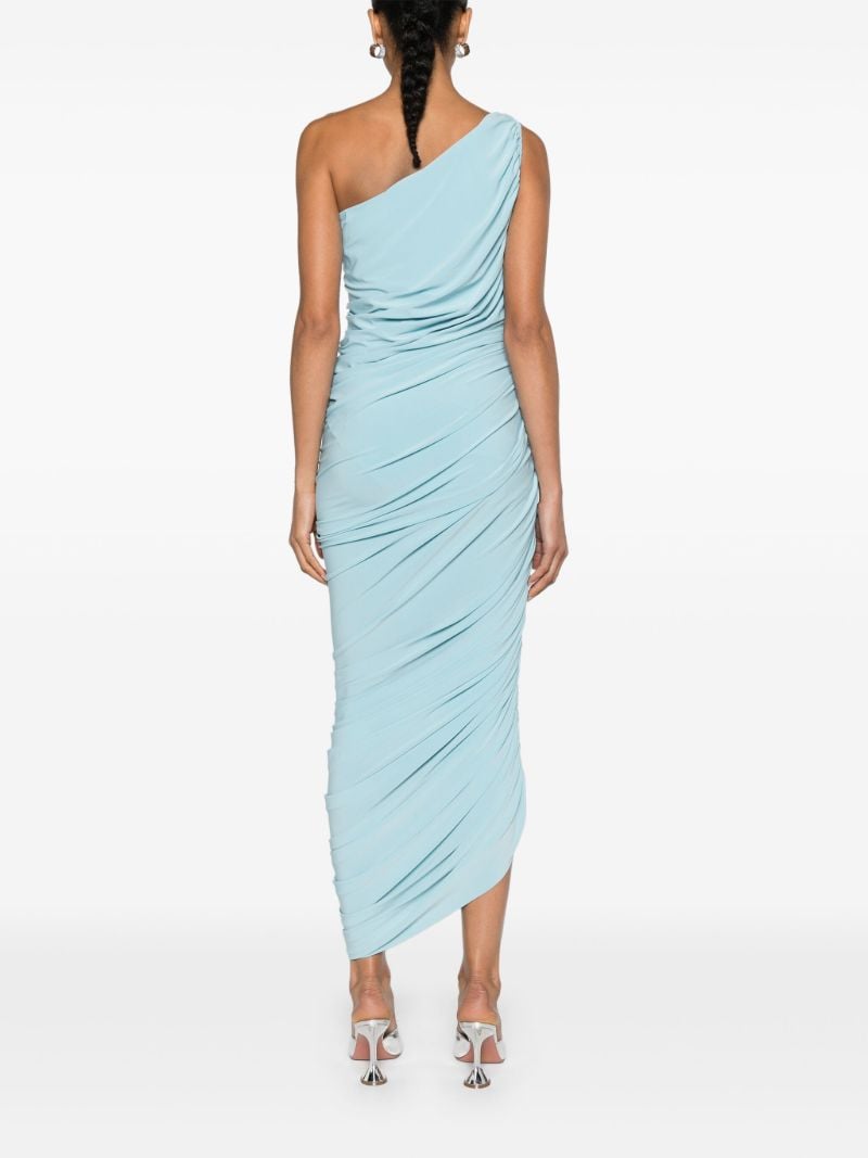 Blue Diana Ruched Gown