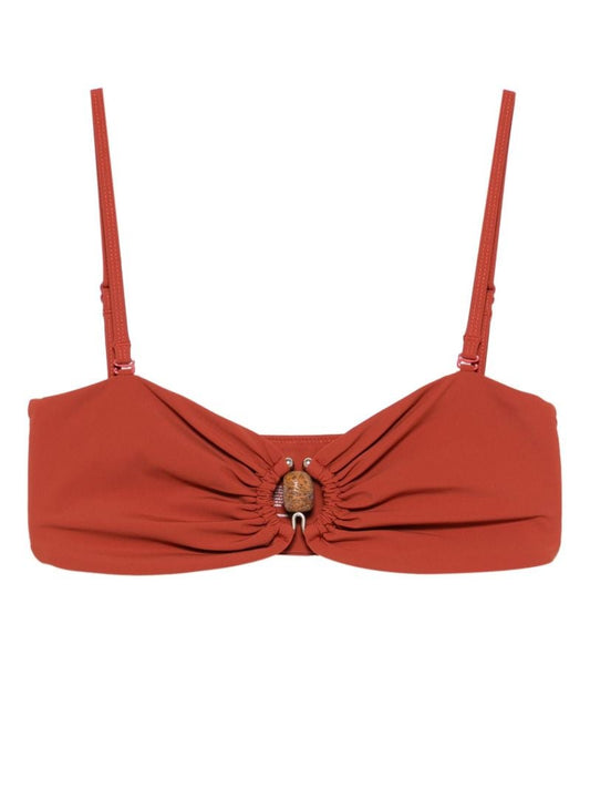 Crystal Ruched Bikini Top