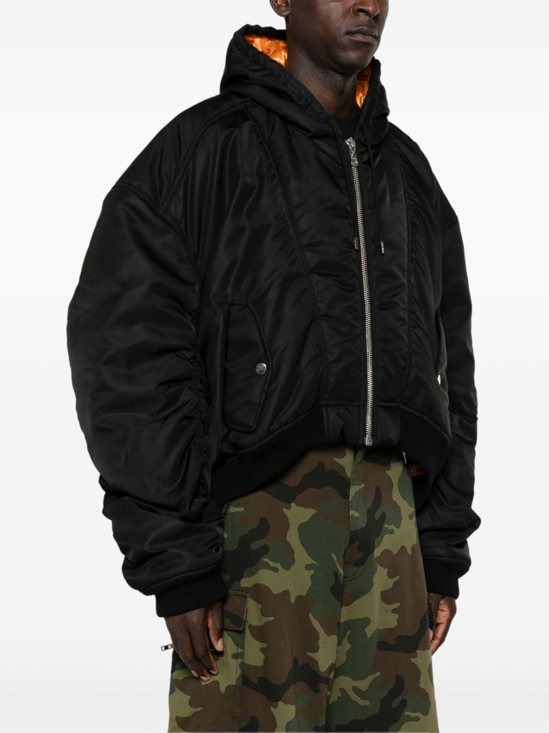 Black Distorted Ma1 Bomber Jacket