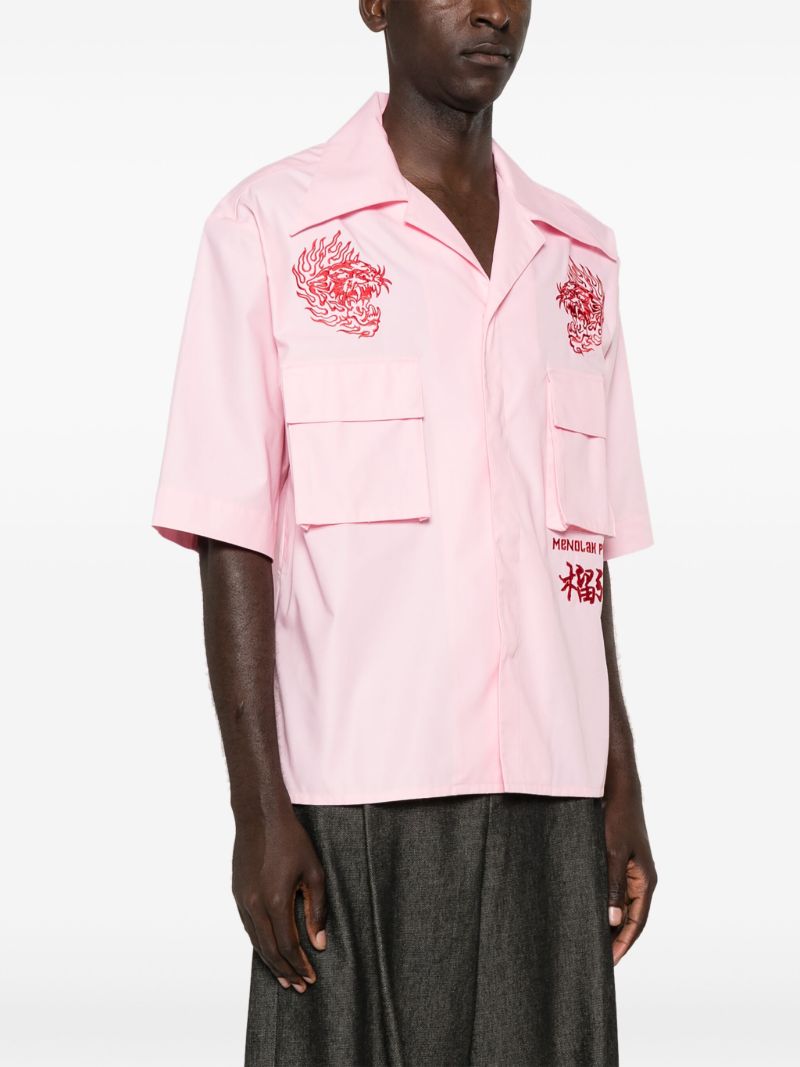 Pink Hustler Embroidery Shirt