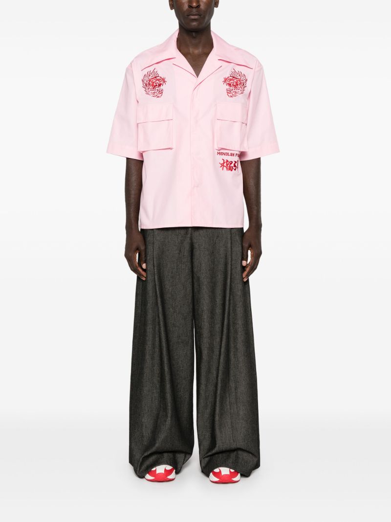 Pink Hustler Embroidery Shirt