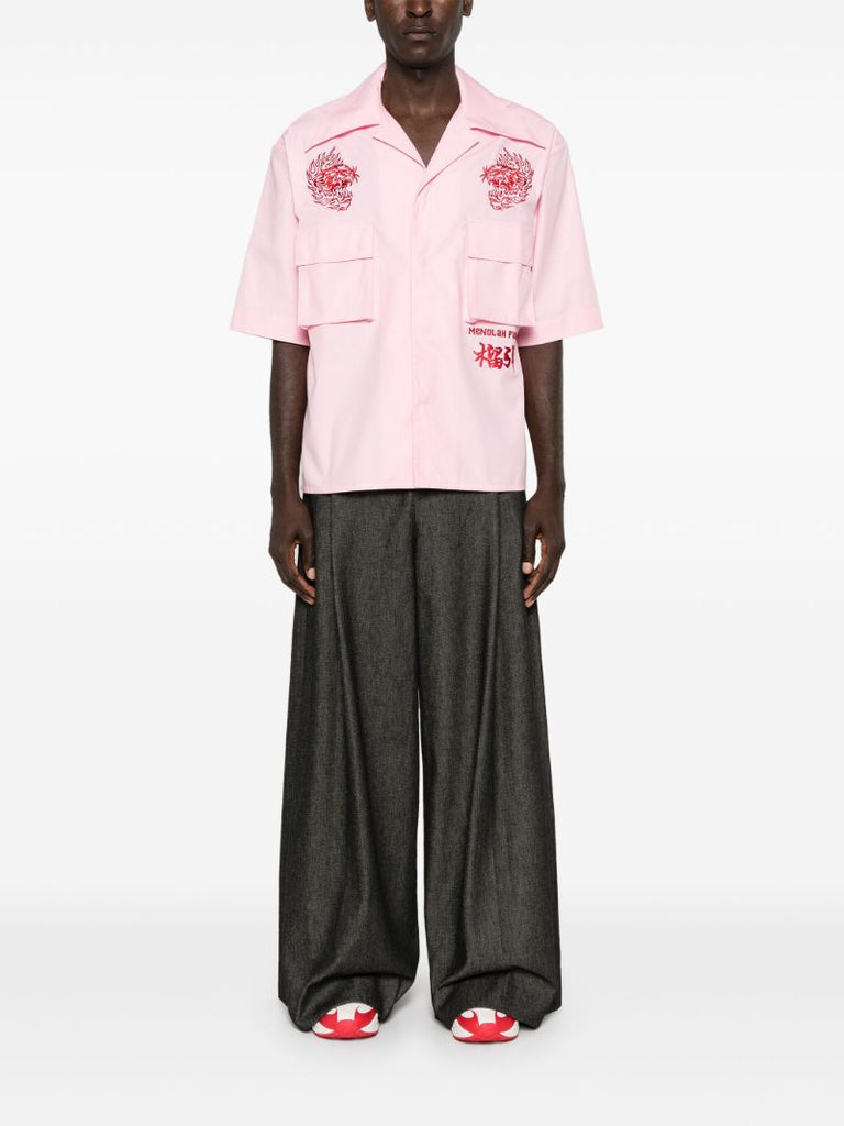 Pink Hustler Embroidery Shirt