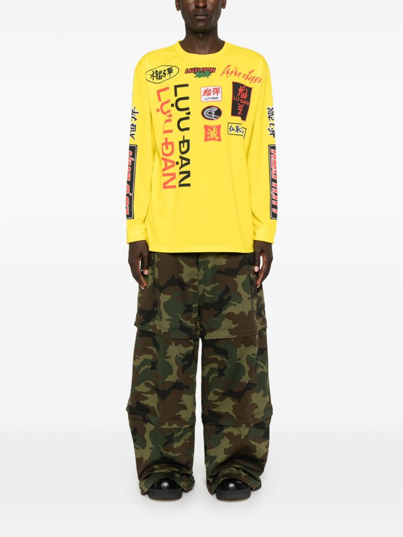 Yellow Graphic-print T-shirt