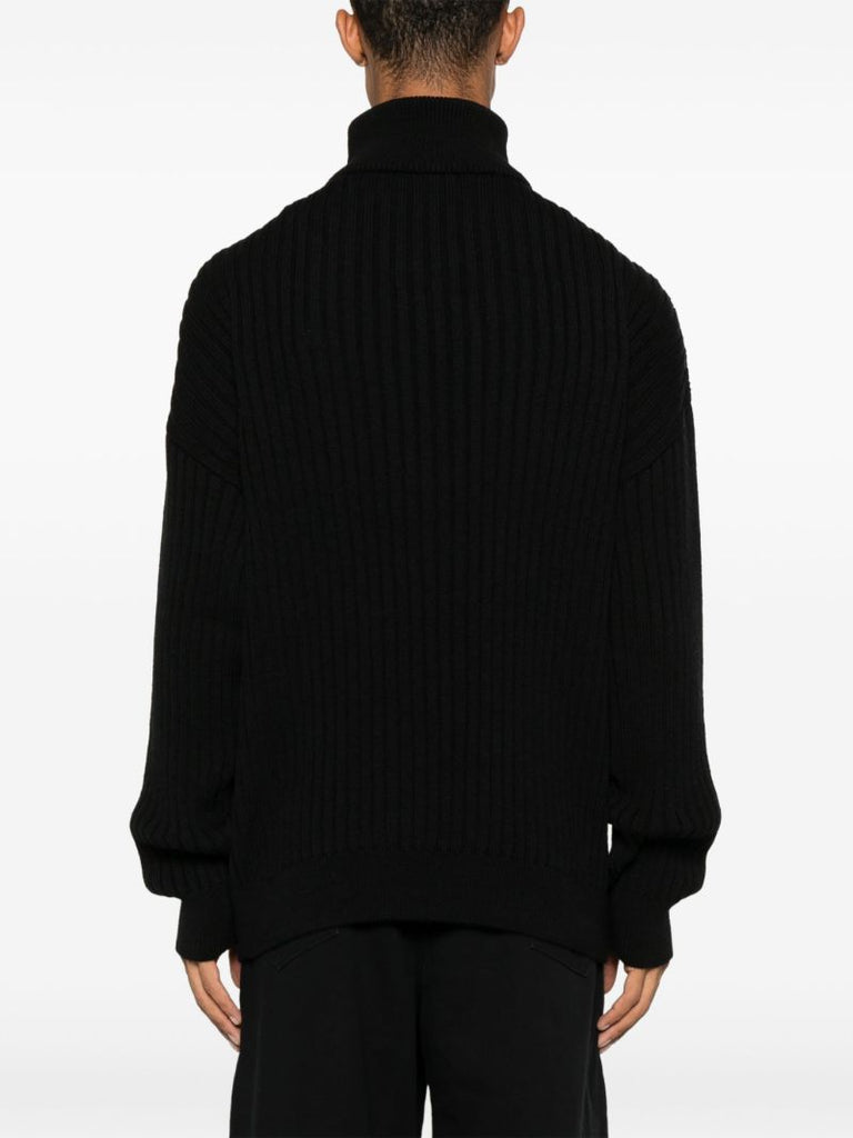 Ribbed-knit Cardigan