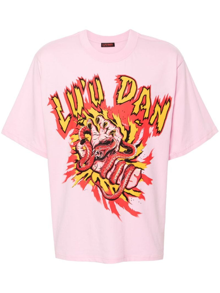 Pink Manic Hand Cotton T-shirt