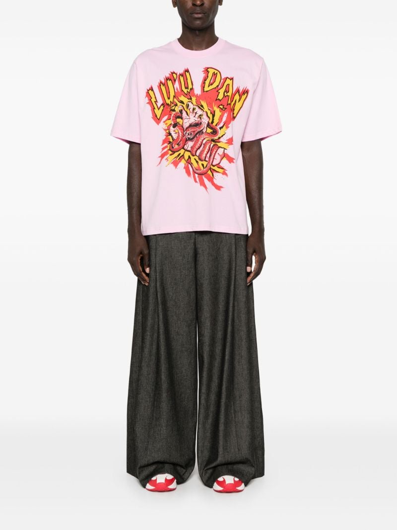Pink Manic Hand Cotton T-shirt