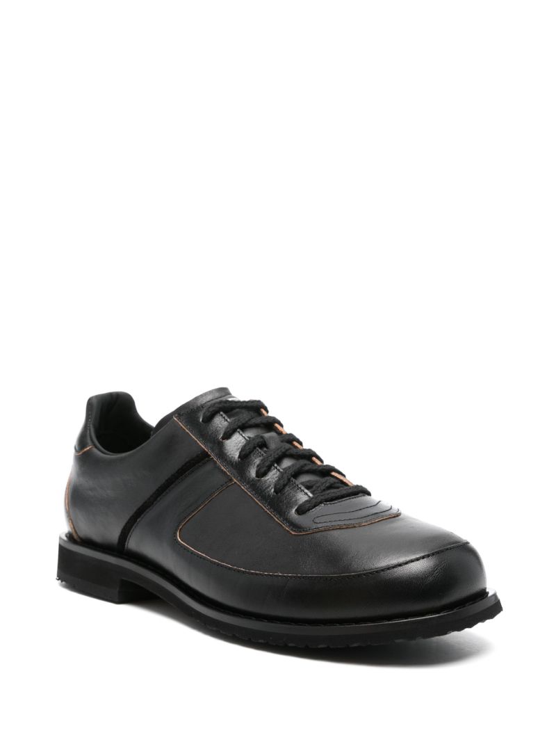 Black Ten Pin Derby Shoes