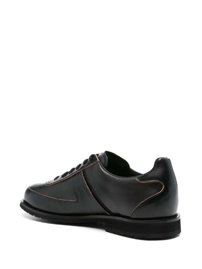 Black Ten Pin Derby Shoes