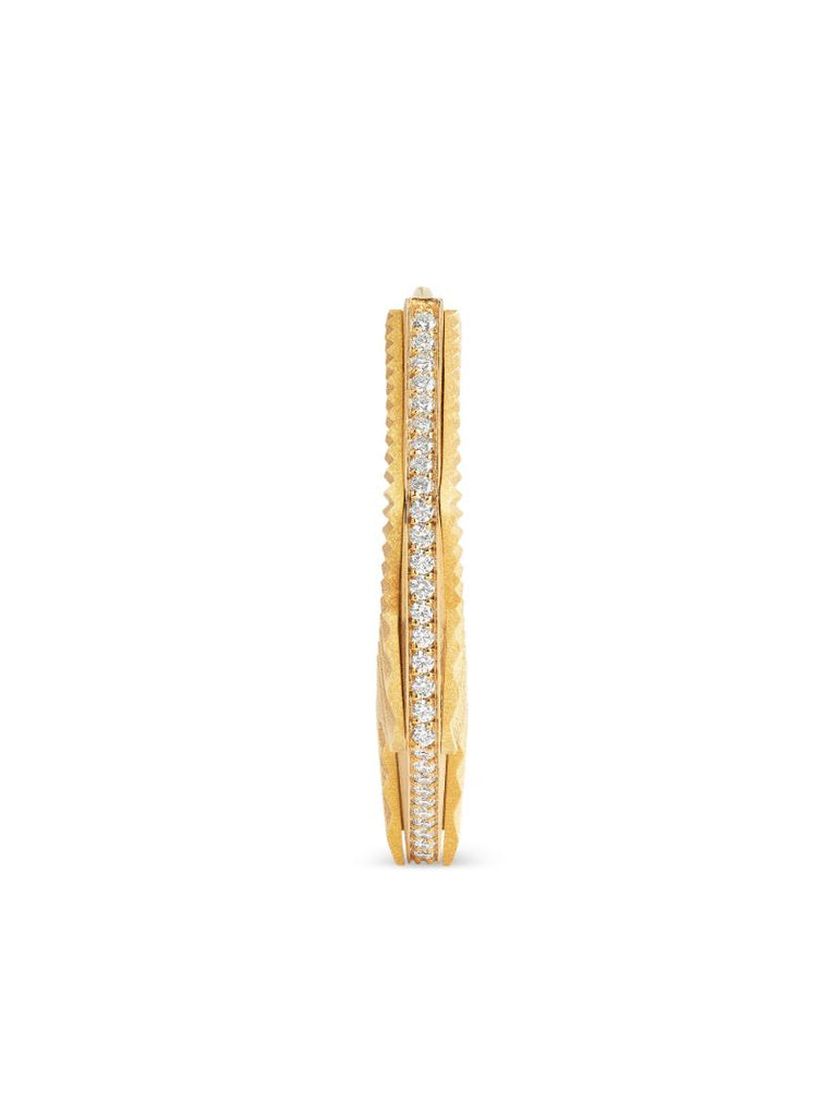 18k Yellow Gold Nyc Diamond Earring