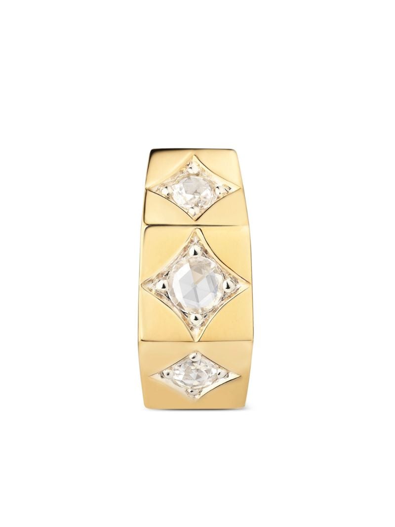 18k Yellow Gold Ecrou Diamond Earring