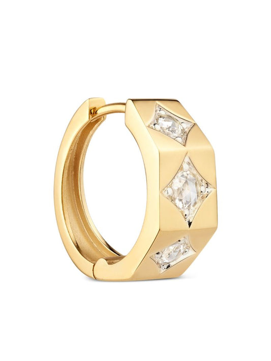 18k Yellow Gold Ecrou Diamond Earring