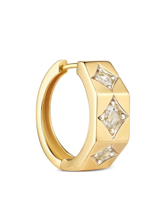 18k Yellow Gold Ecrou Diamond Earring