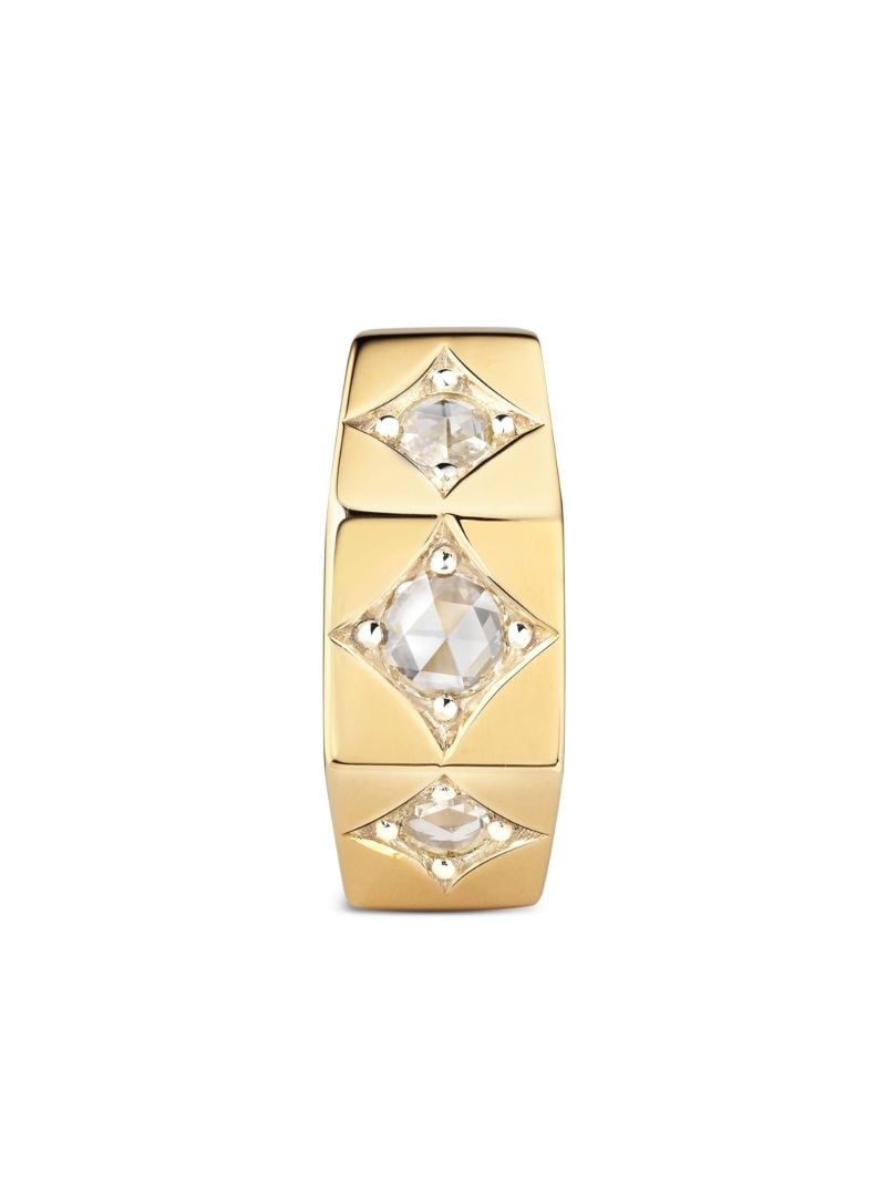18k Yellow Gold Ecrou Diamond Earring