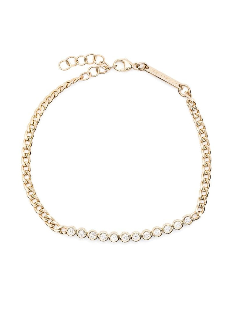 14k Yellow Gold Diamond Bracelet