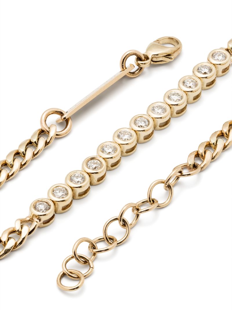 14k Yellow Gold Diamond Bracelet