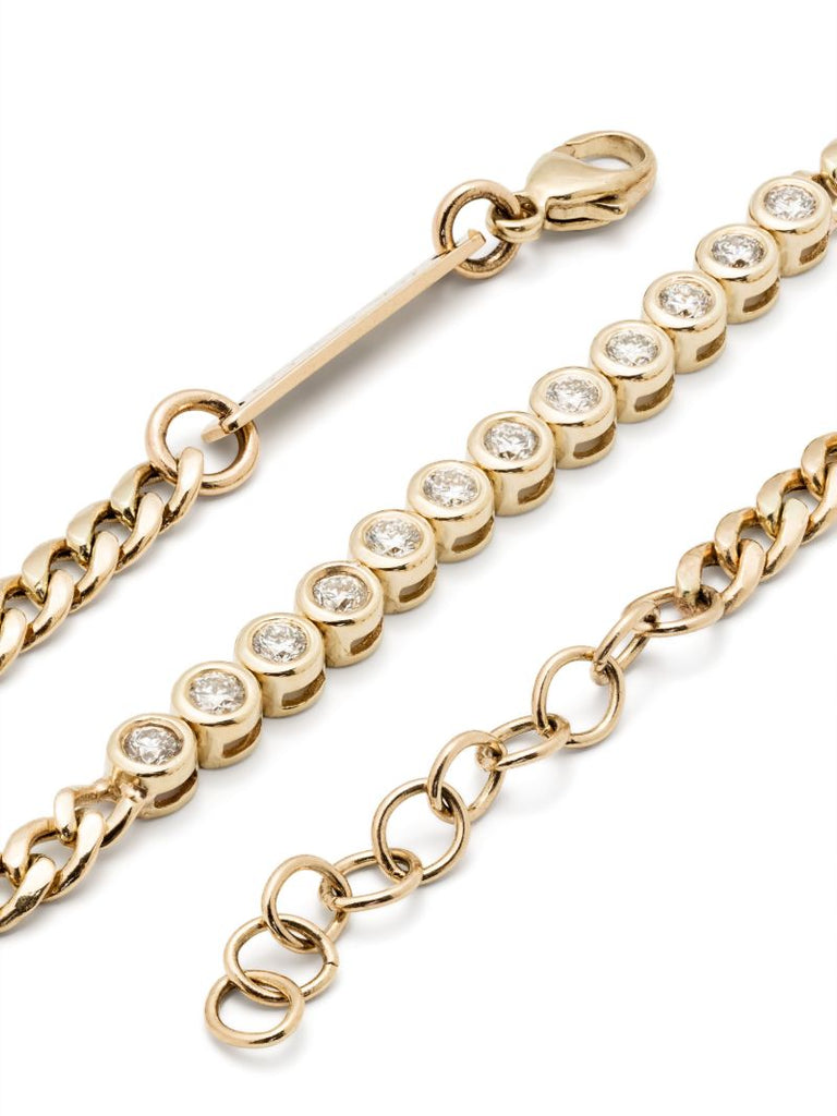 14k Yellow Gold Diamond Bracelet
