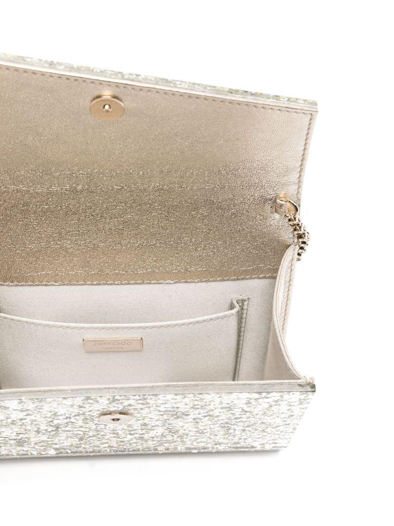 Silver-tone Candy Glitter Clutch Bag