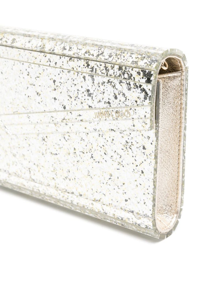 Silver-tone Candy Glitter Clutch Bag
