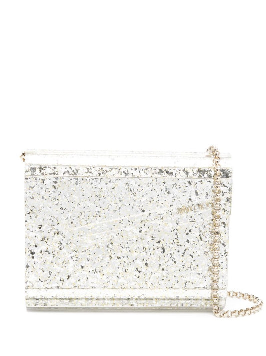 Silver-tone Candy Glitter Clutch Bag