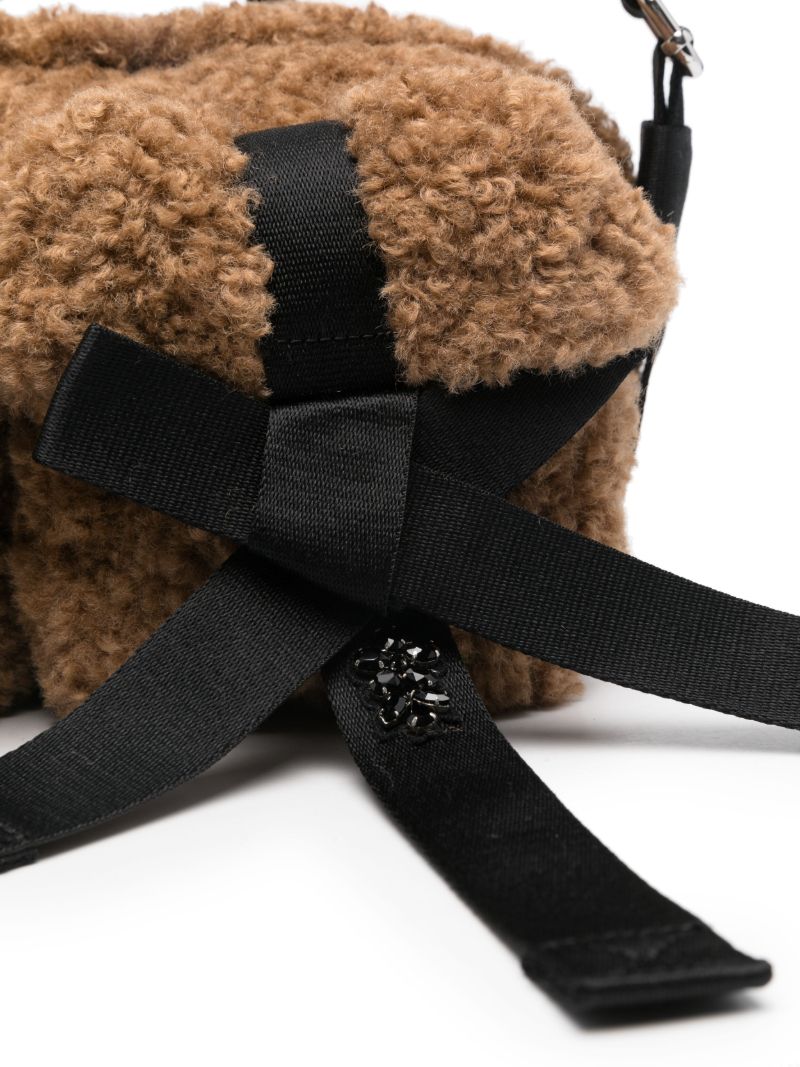 Brown Classic Bow Cross Body Bag