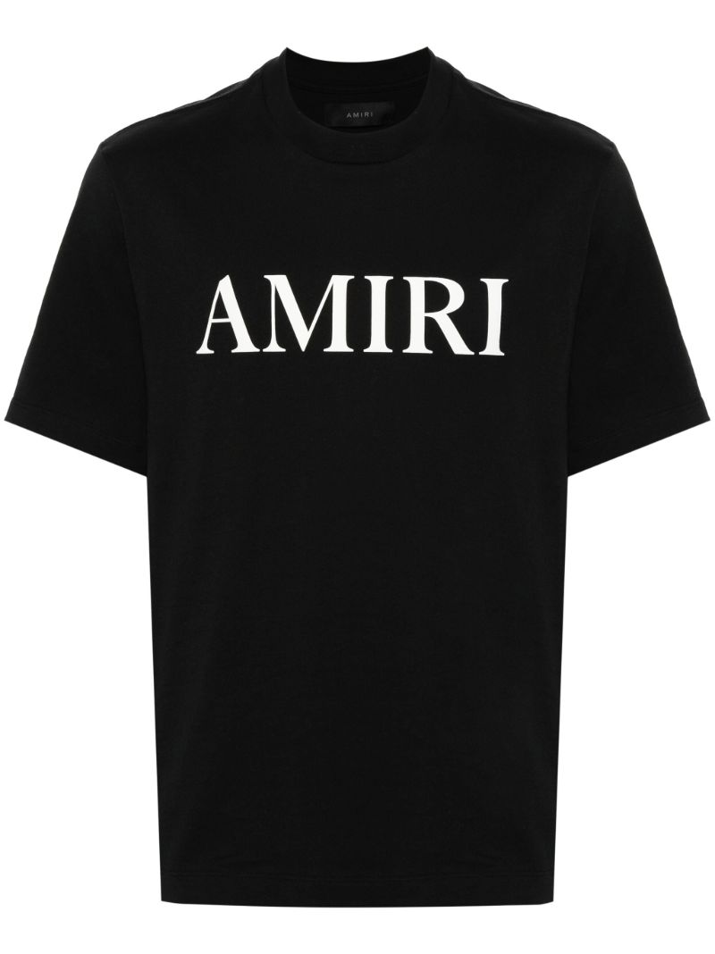 Black Logo-print Cotton T-shirt