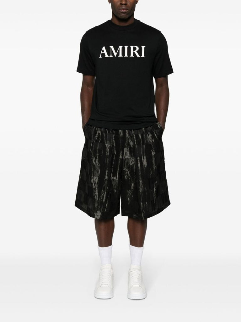 Black Logo-print Cotton T-shirt