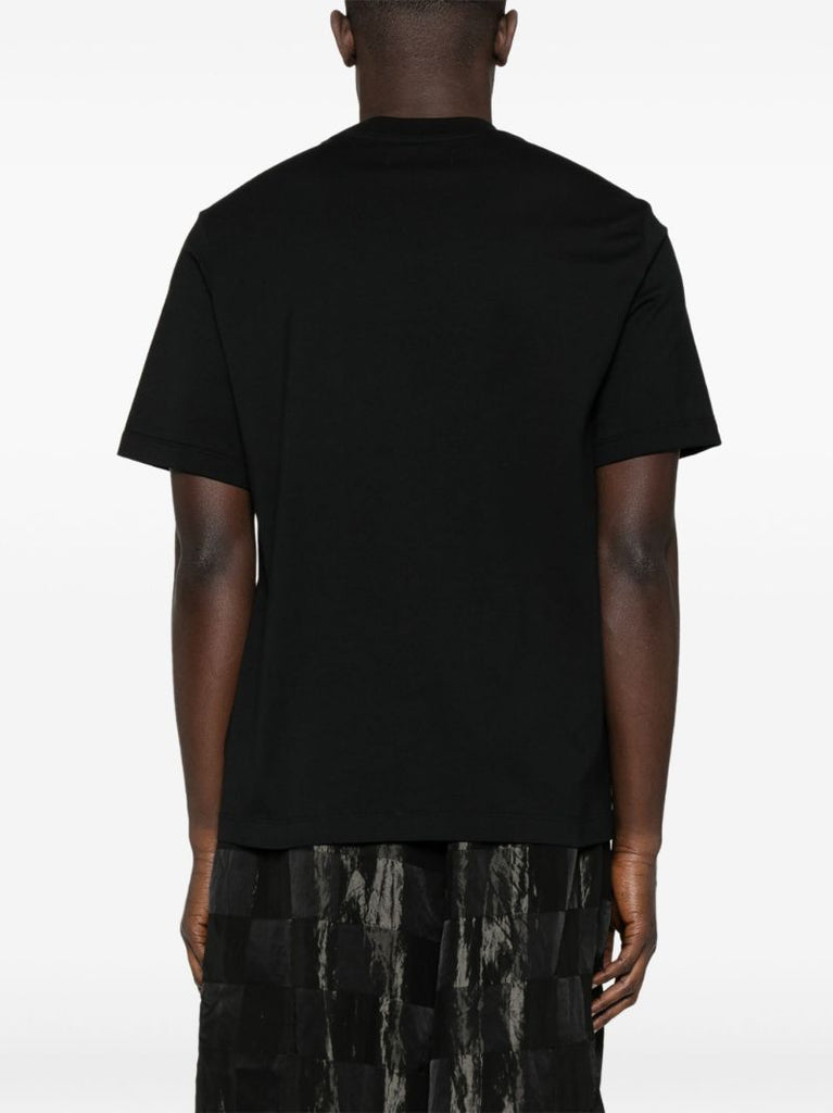 Black Logo-print Cotton T-shirt