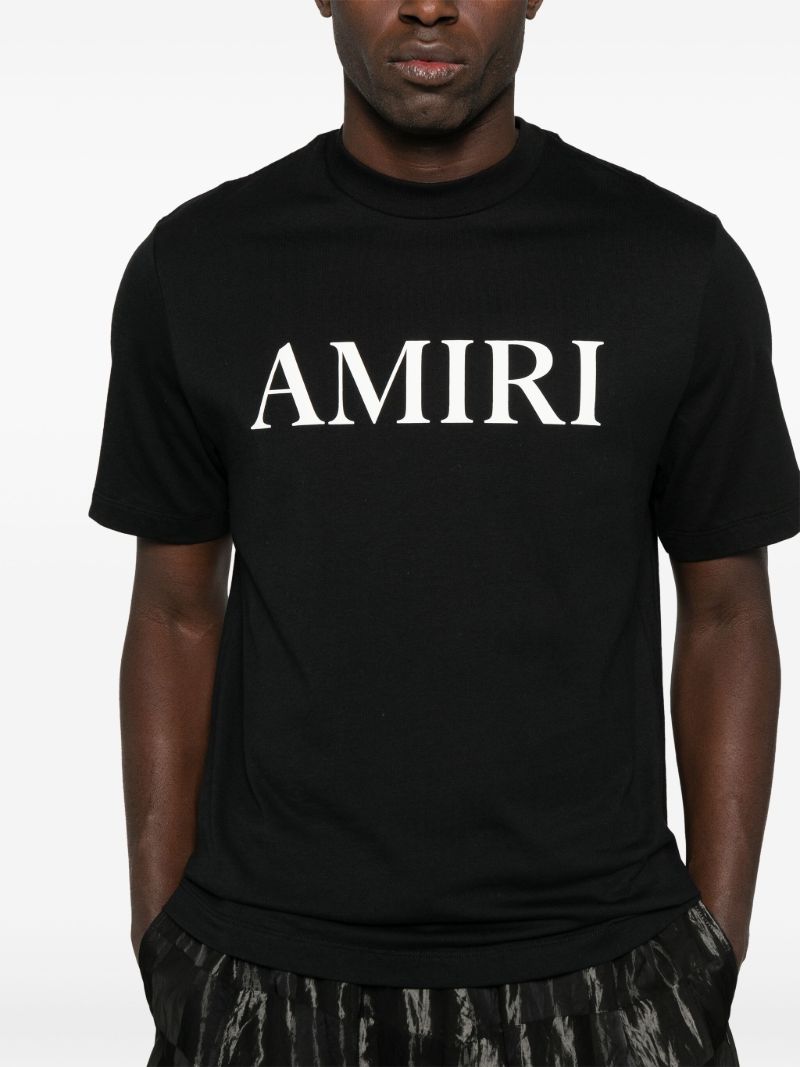 Black Logo-print Cotton T-shirt