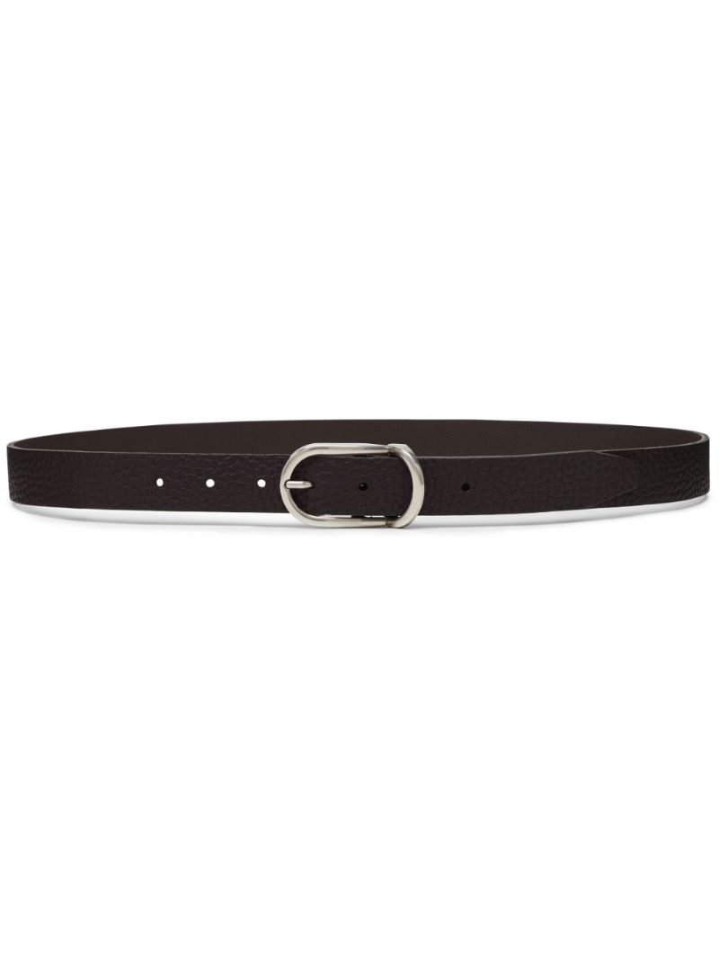 Brown Buckled Leather Belt