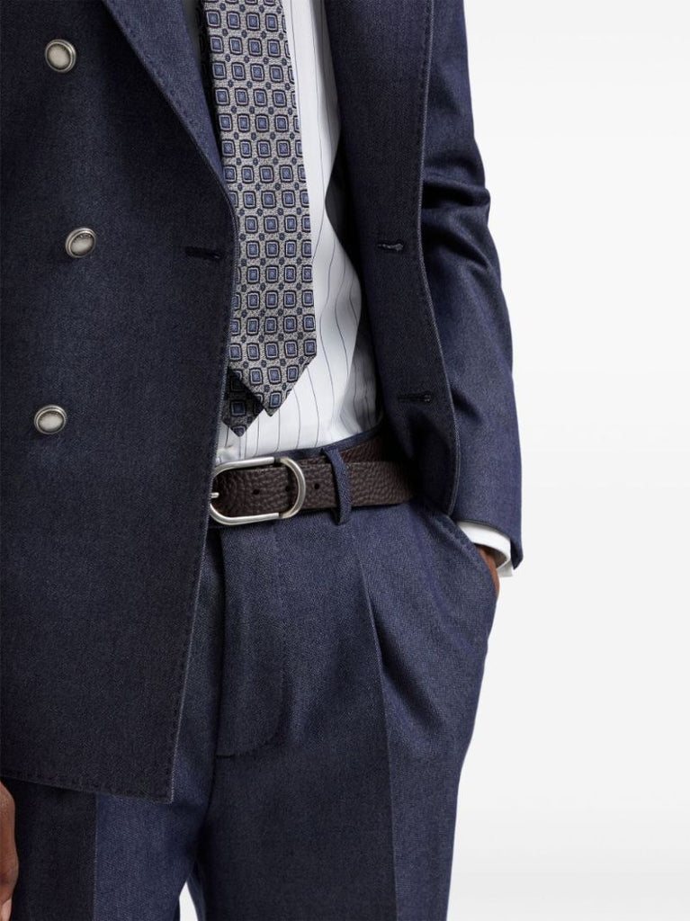 Brown Buckled Leather Belt