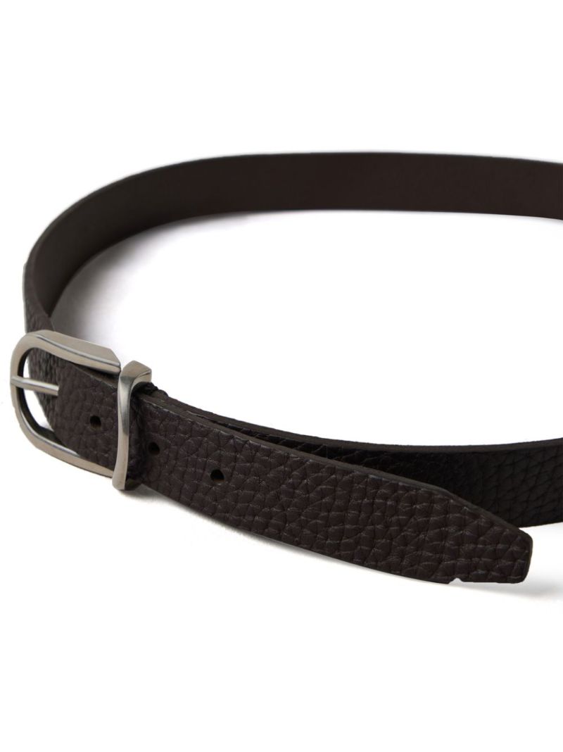 Brown Buckled Leather Belt