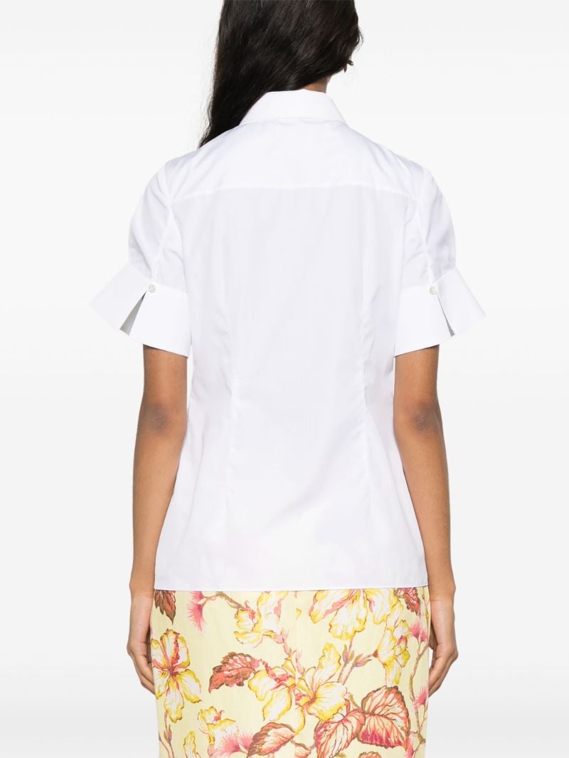 White Rose AppliquÃ_x0083_Â© Poplin Shirt
