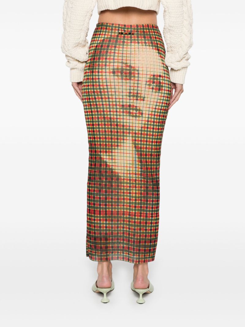 Tartan Face Maxi Skirt