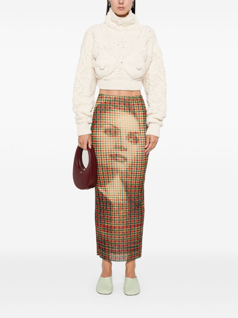 Tartan Face Maxi Skirt