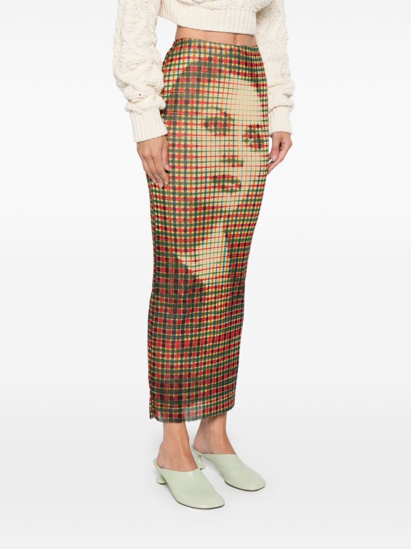 Tartan Face Maxi Skirt