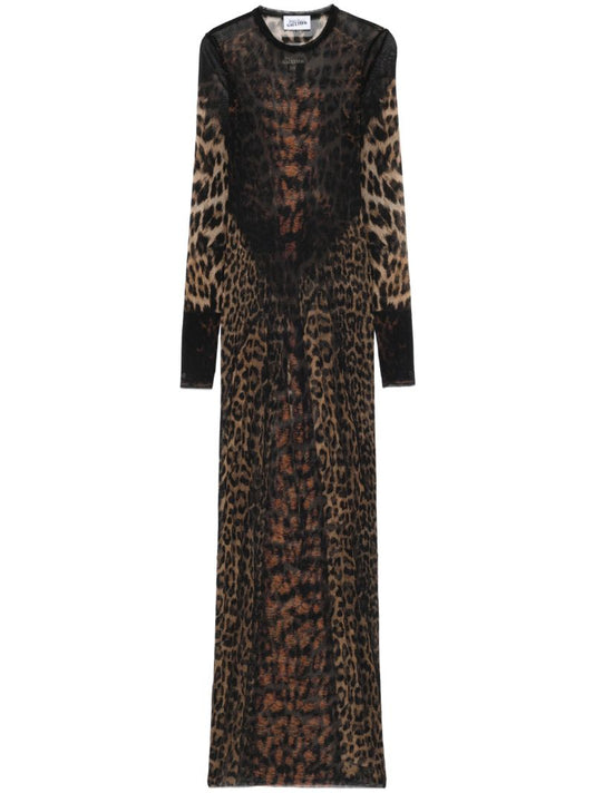 Leopard-print Maxi Dress