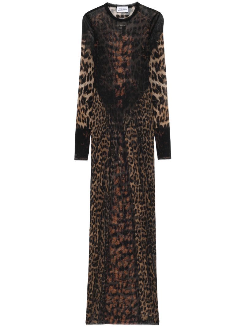 Leopard-print Maxi Dress