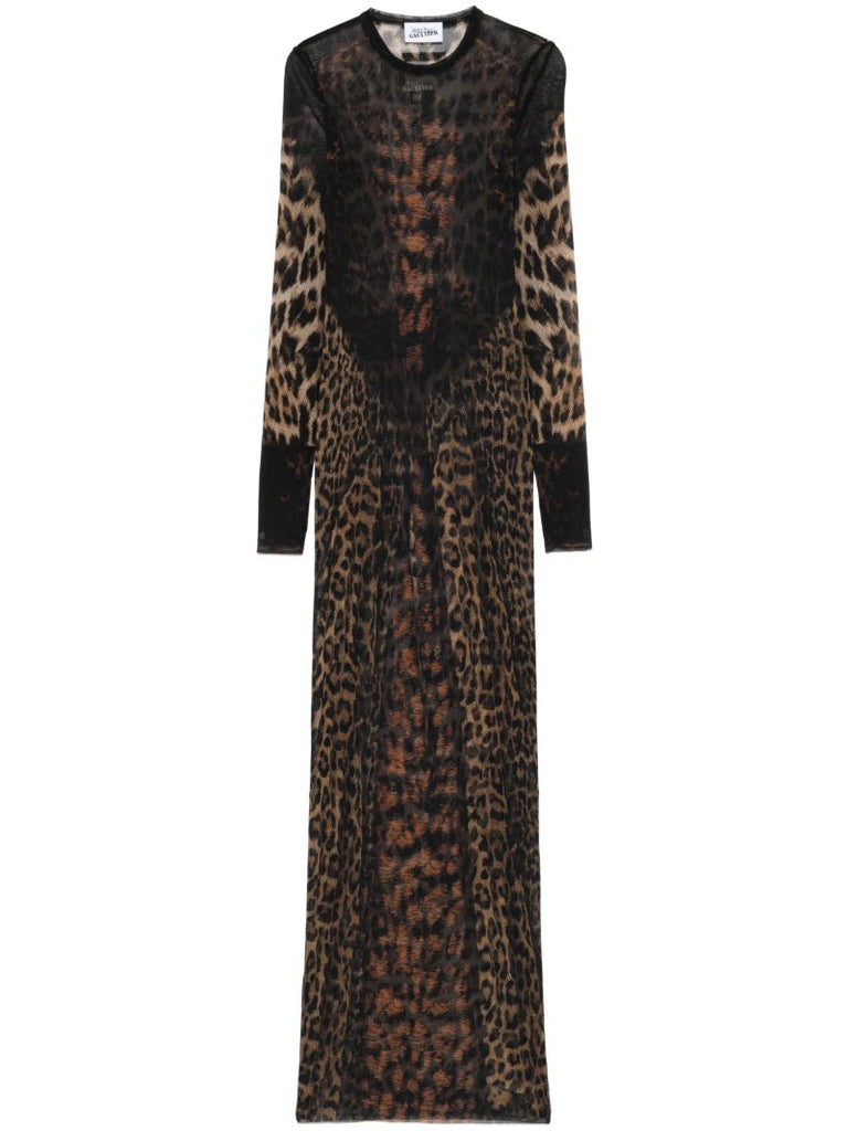 Leopard-print Maxi Dress