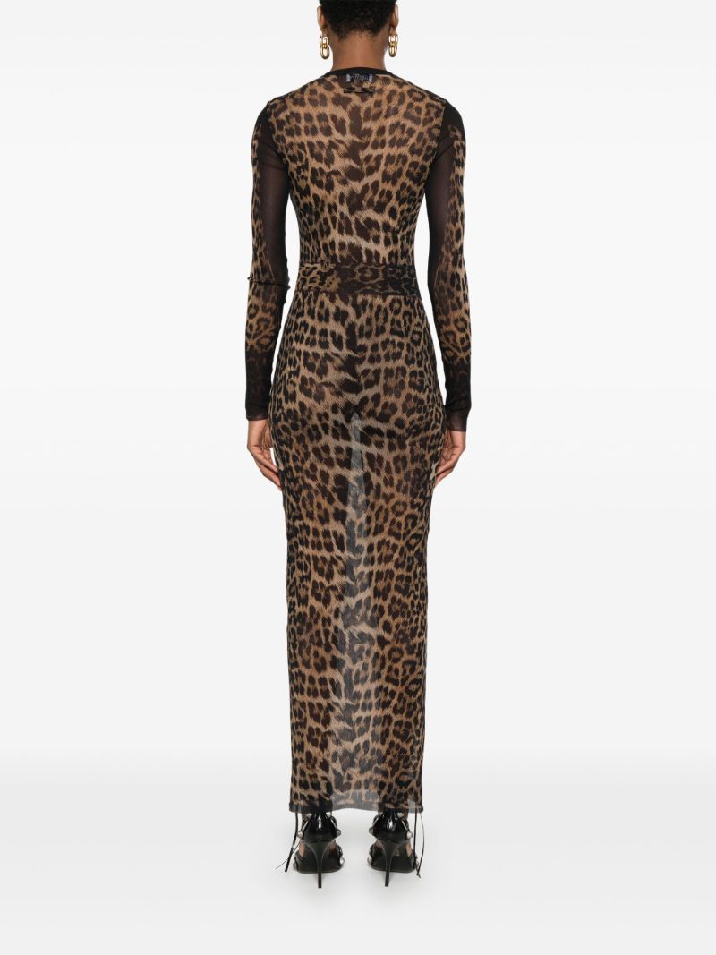 Leopard-print Maxi Dress