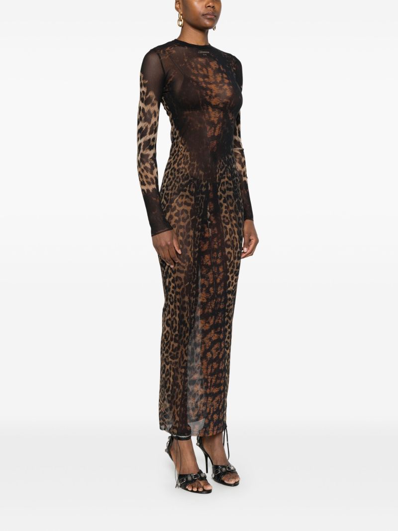 Leopard-print Maxi Dress