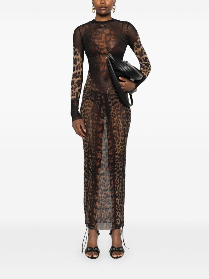 Leopard-print Maxi Dress