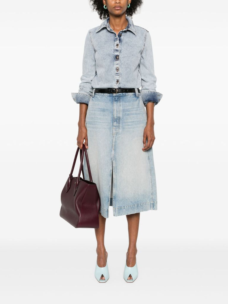 Blue Button-up Denim Shirt