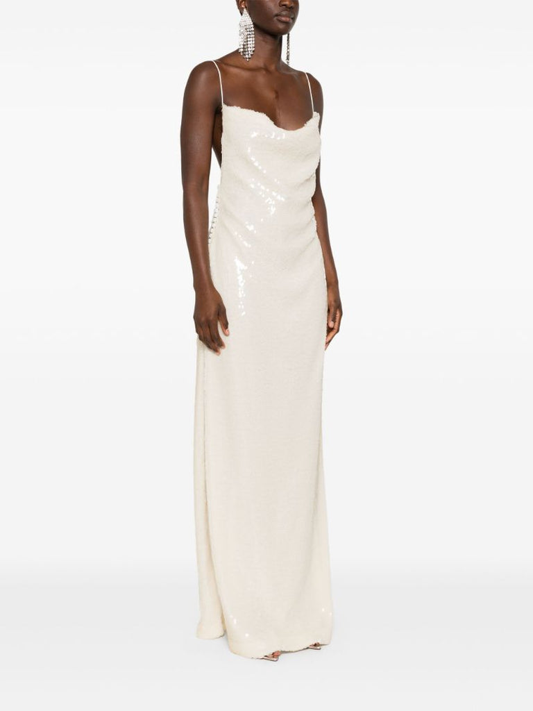 White Sequinned Gown