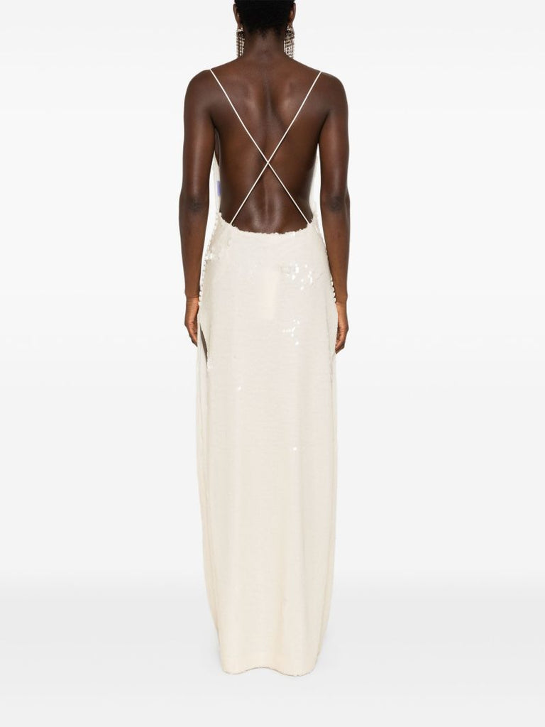 White Sequinned Gown